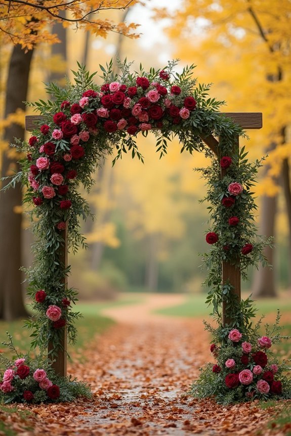 burgundy and blush elegance