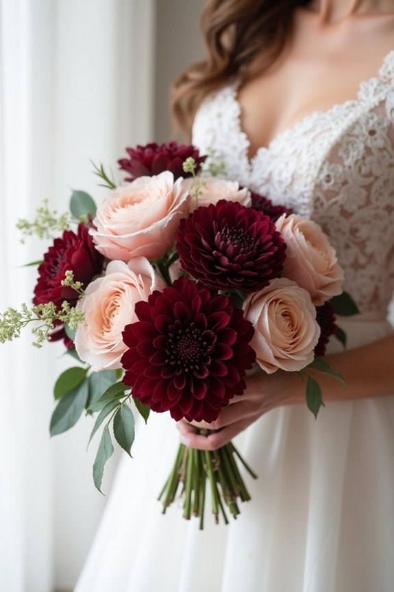 burgundy bouquets photograph beautifully