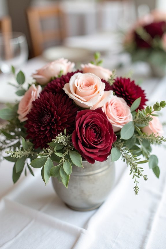 burgundy flowers enhance intimacy