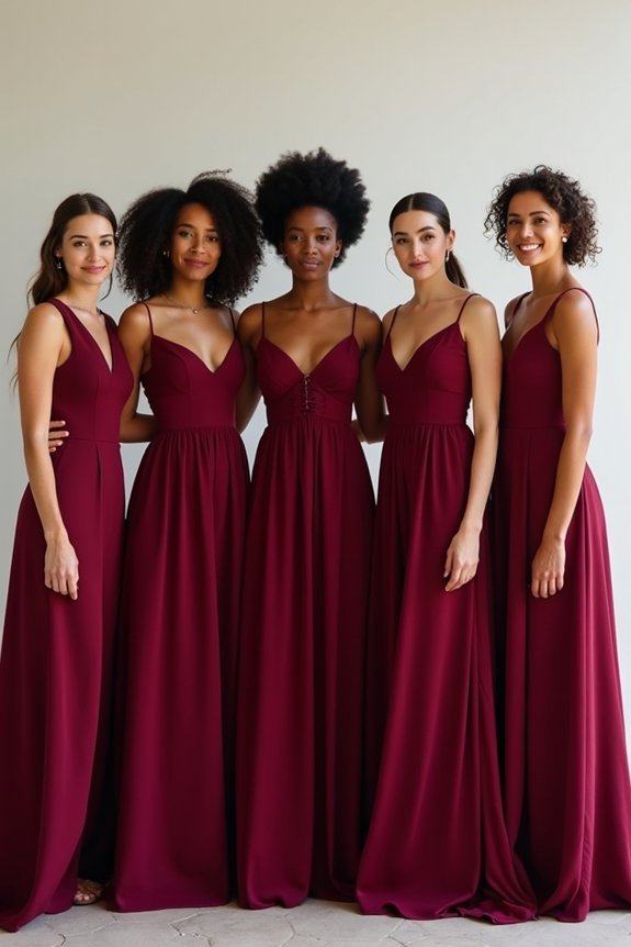 burgundy suits all complexions