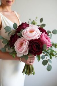 burgundy wedding bouquet inspiration