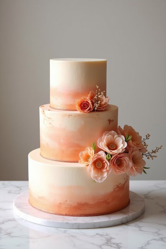 burnt orange dessert sophistication