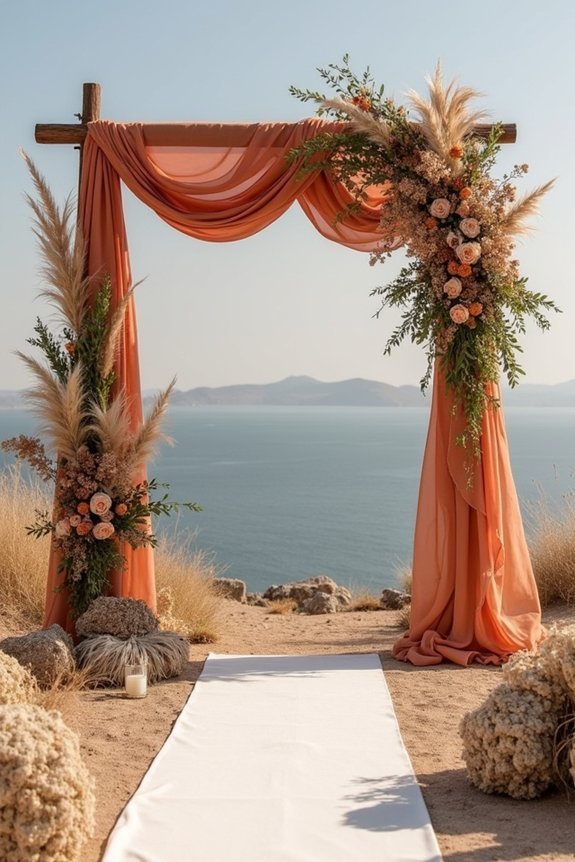 burnt orange wedding color palette