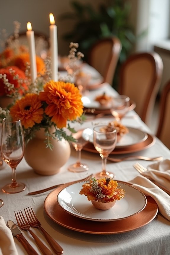 burnt orange wedding elegance
