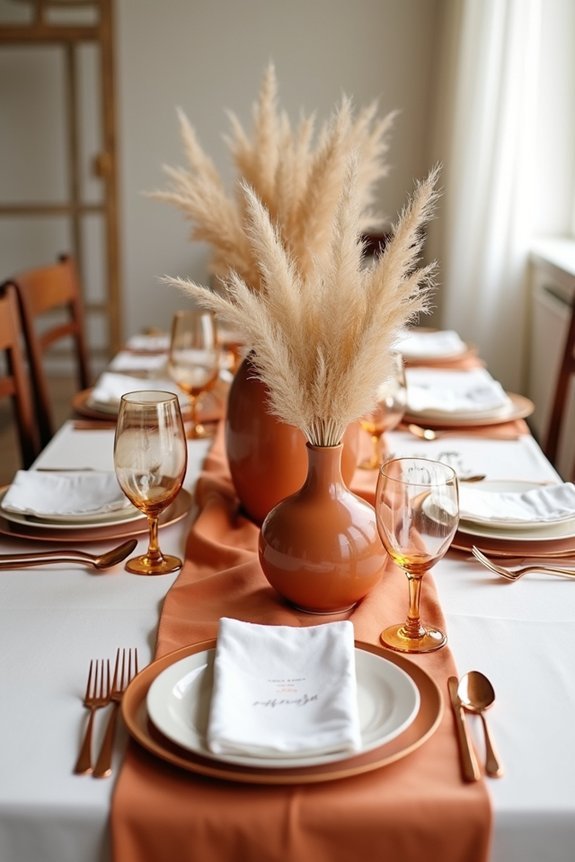 burnt orange wedding elegance