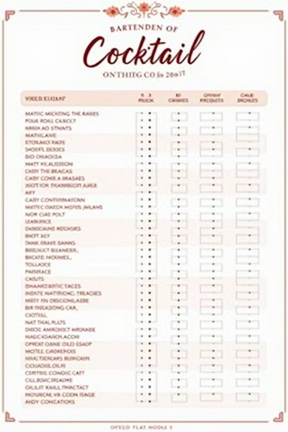 calculate cocktail quantities accurately