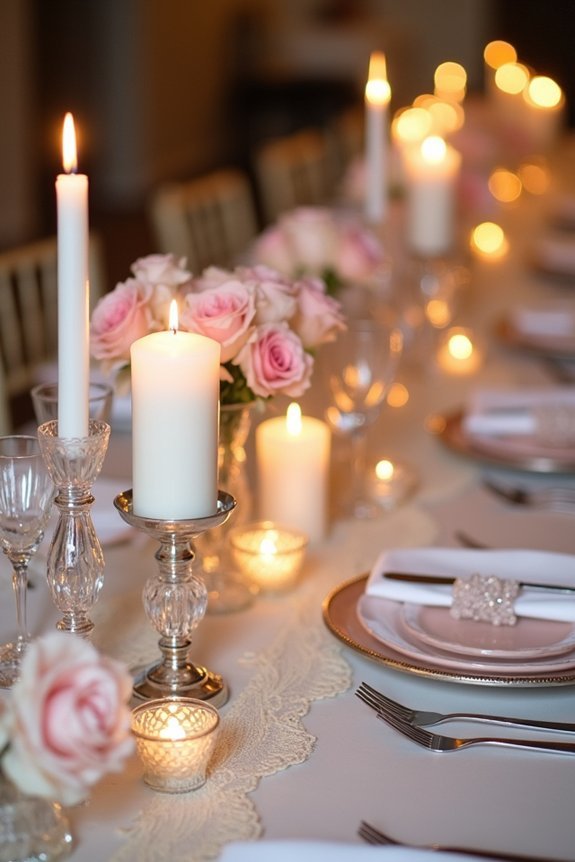 candlelight enhances wedding ambiance
