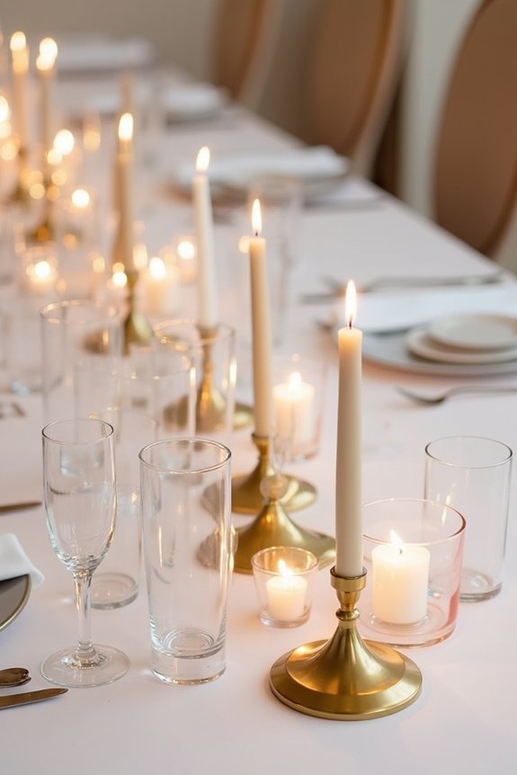 candlelit elegance enhances ambiance