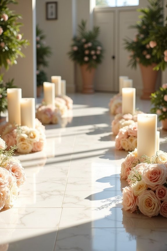 candlelit roses create romance