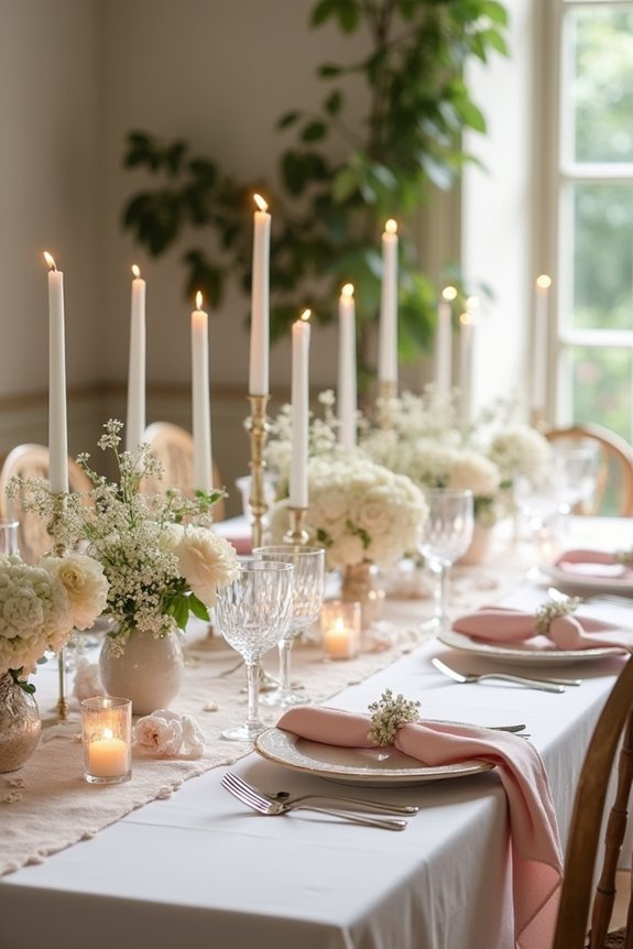 candlelit soft color elegance