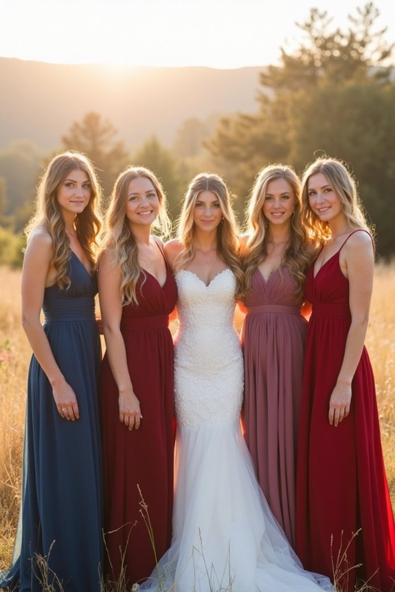 capture beautiful bridesmaid coordination