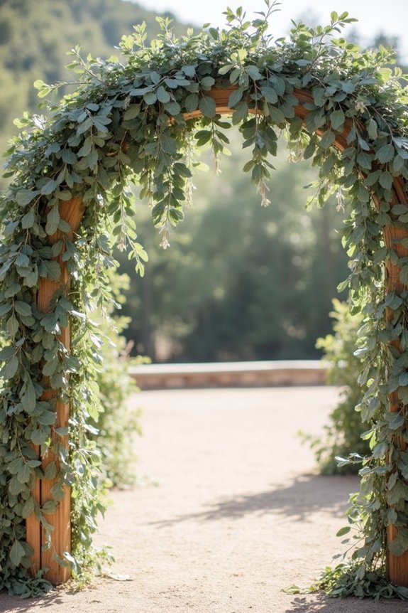 cascading eucalyptus for elegance