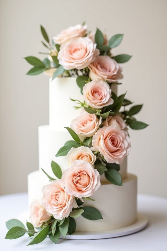 cascading garden rose elegance