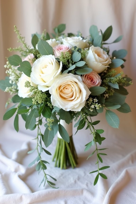 cascading greenery for romance