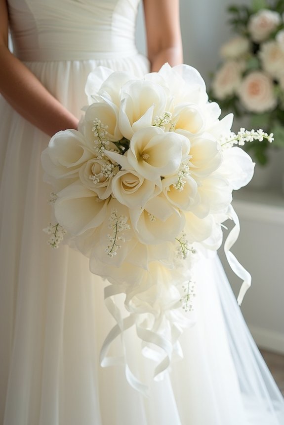 cascading silk bouquet elegance