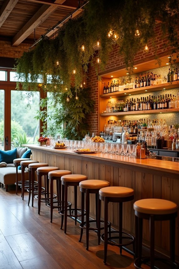 central bar for conversation