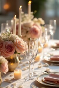 champagne themed wedding centerpieces