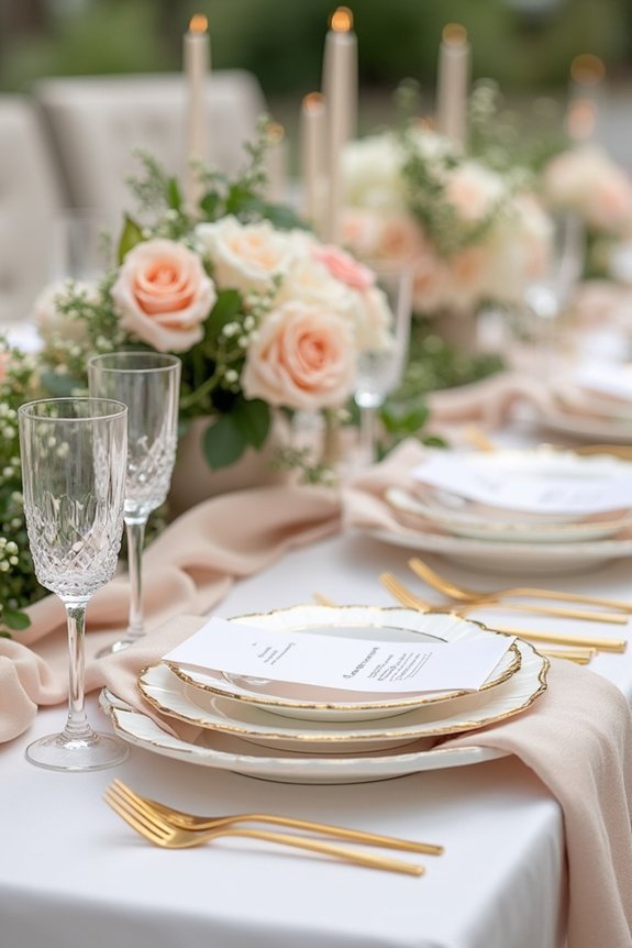 champagne wedding color ideas