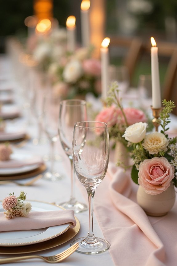 champagne wedding color palettes