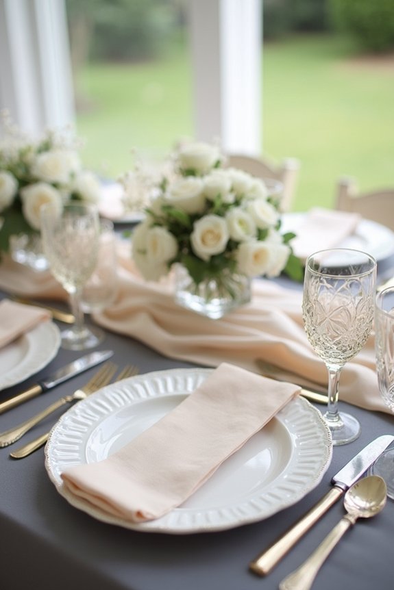 charcoal and champagne elegance