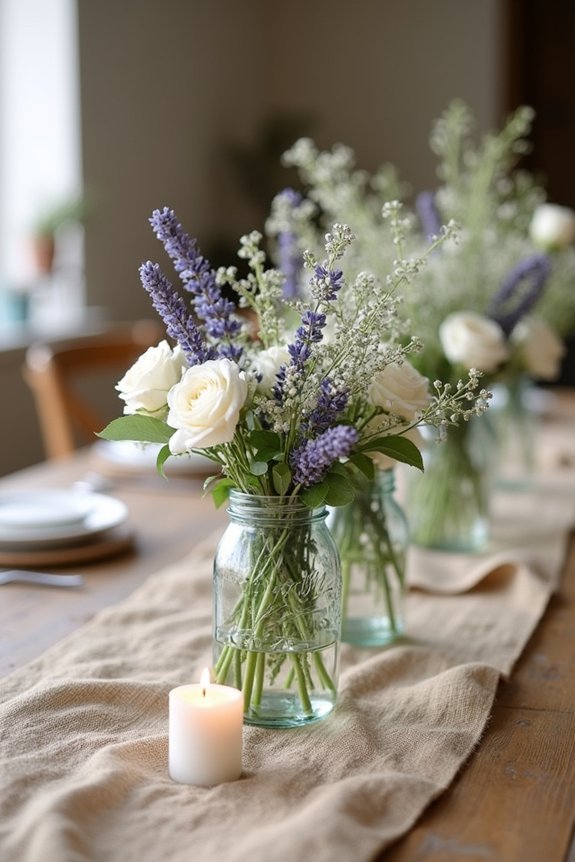 charming country wedding centerpieces