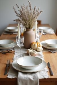 charming rustic gathering table settings