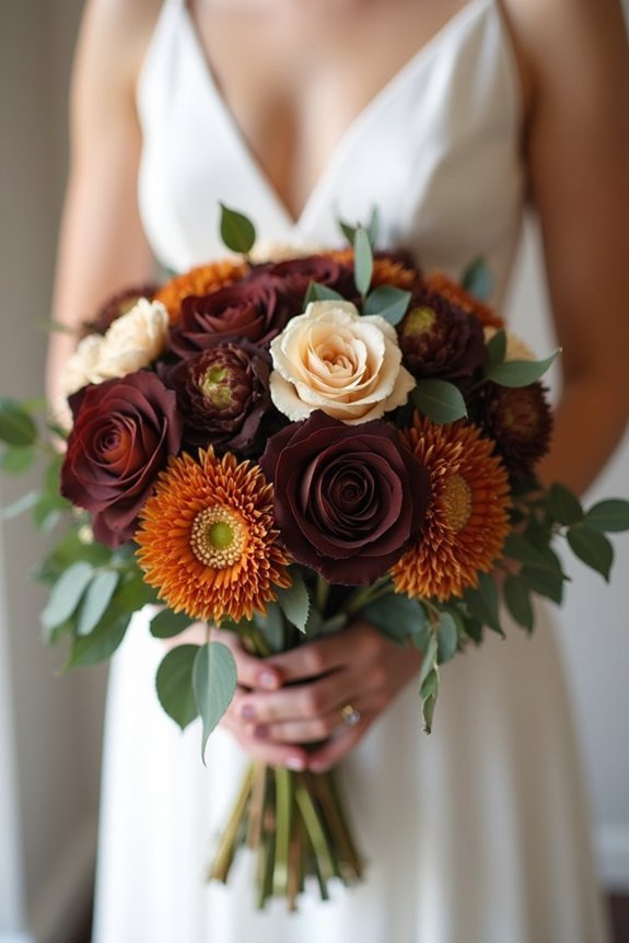 chocolate brown roses elegance