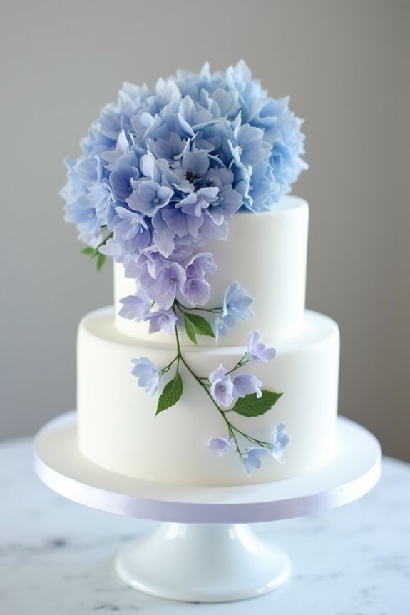 choosing hydrangeas for cakes
