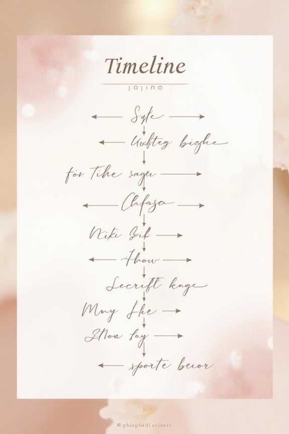 choreographed reception timeline strategy