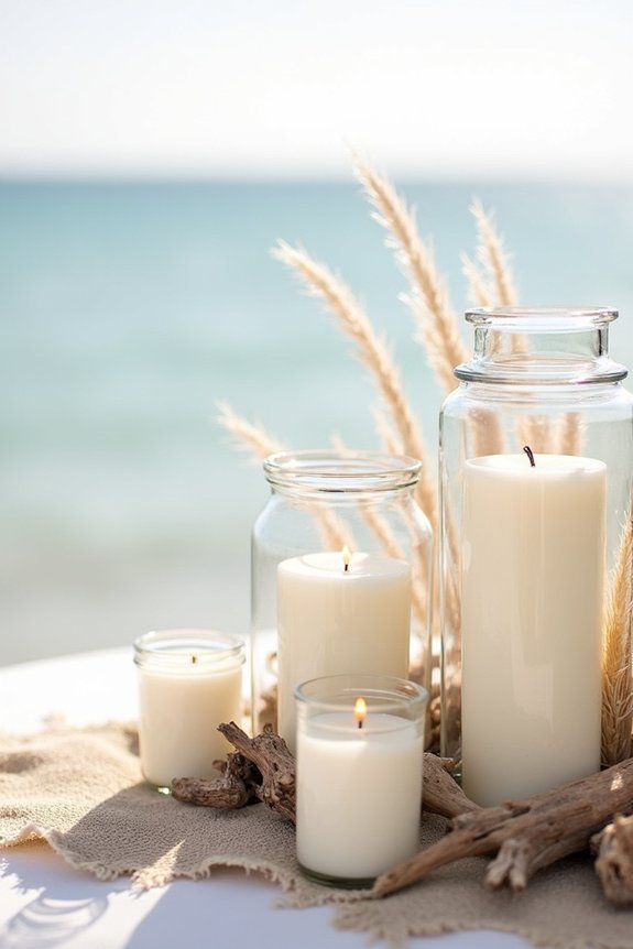coastal elegance with candlelight