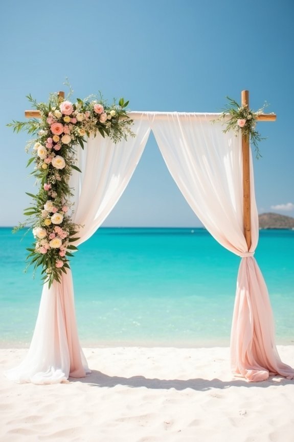 coastal inspired wedding backdrops