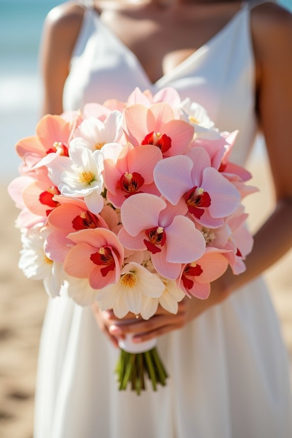 coastal wedding flower arrangements