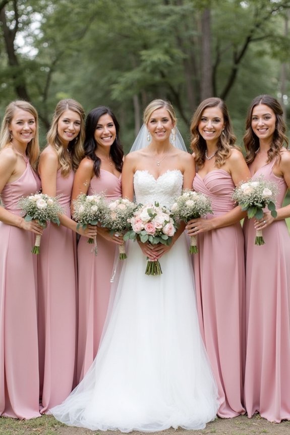 cohesive bridal party aesthetic