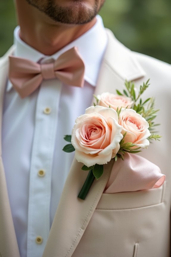 cohesive floral wedding coordination