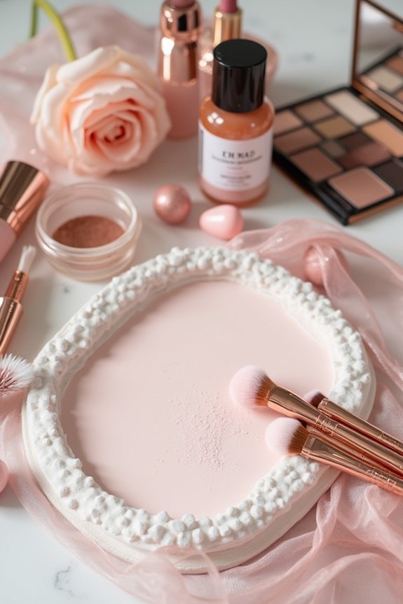 cohesive wedding beauty palette