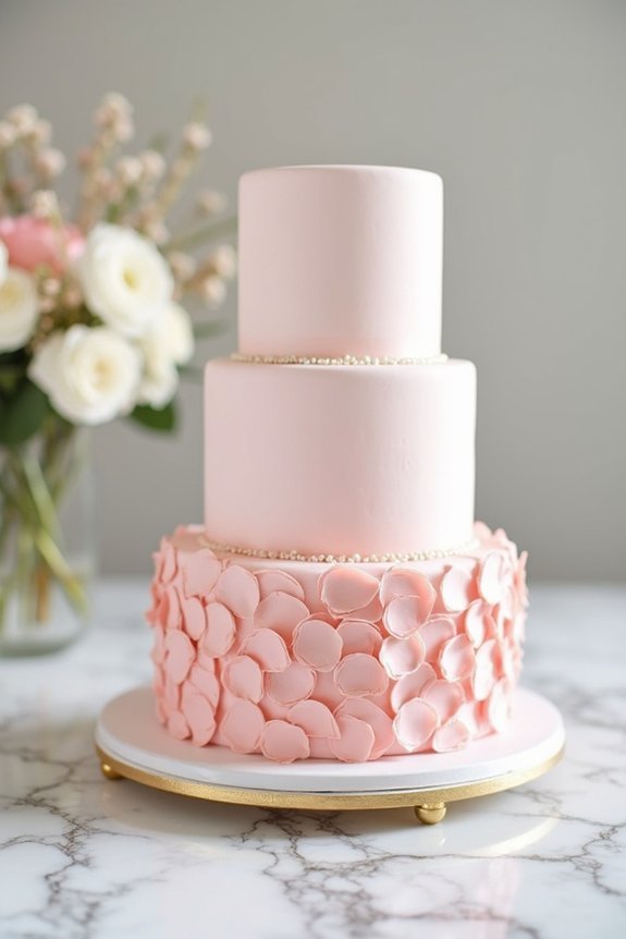 cohesive wedding cake design