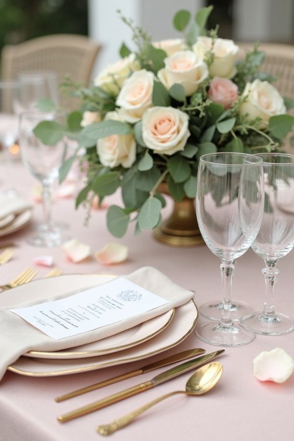 colorful cohesive wedding tablescapes