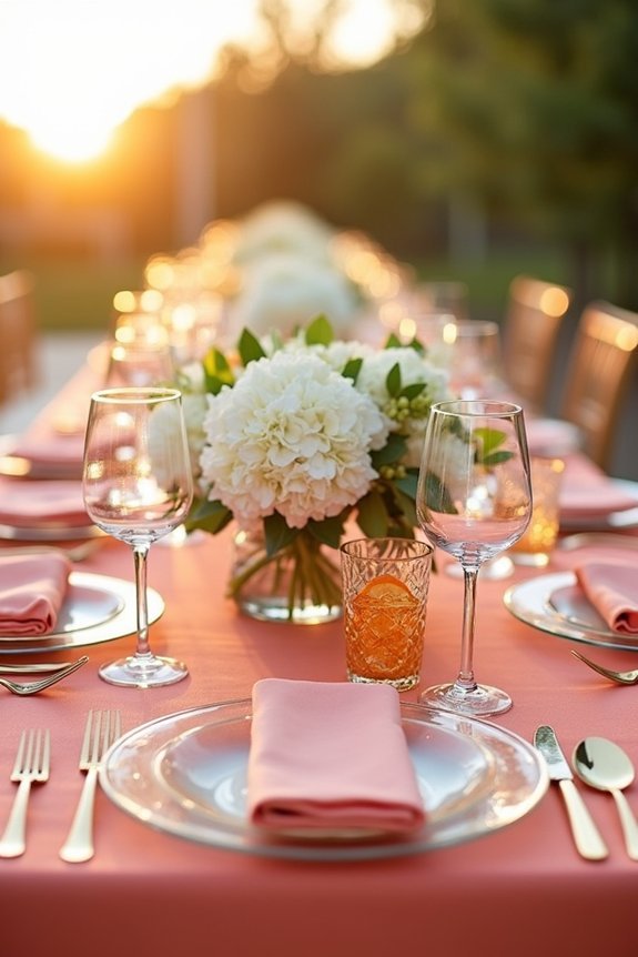 colorful summer tablescape design