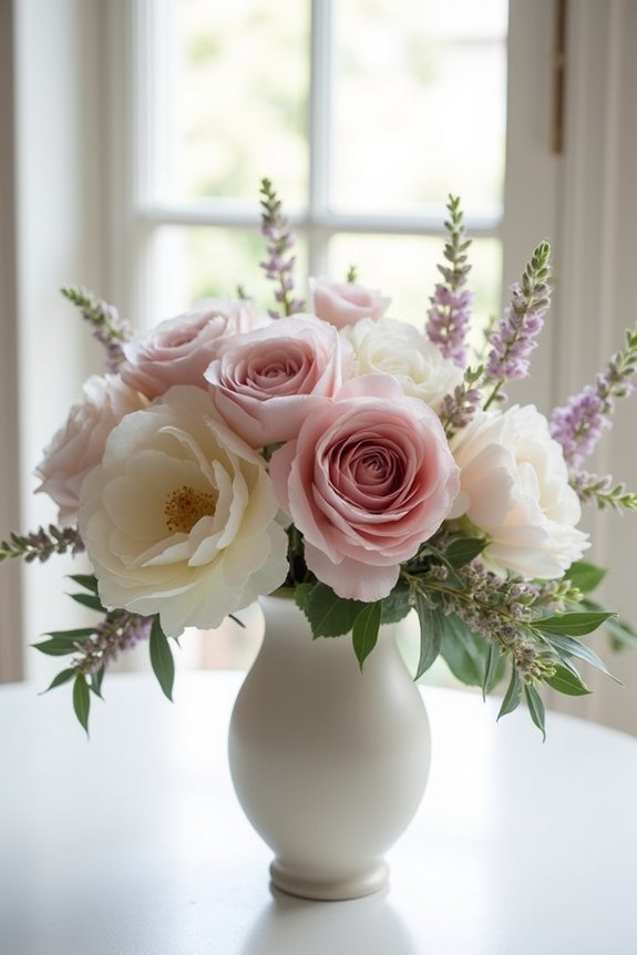 complementary blooms enhance elegance