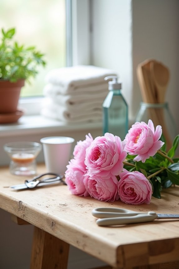 condition peonies for longevity