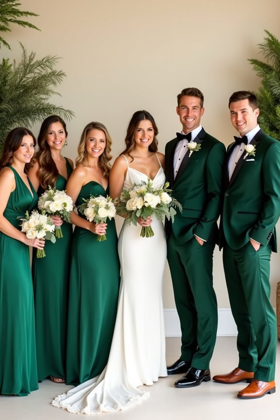 coordinated bridal party attire