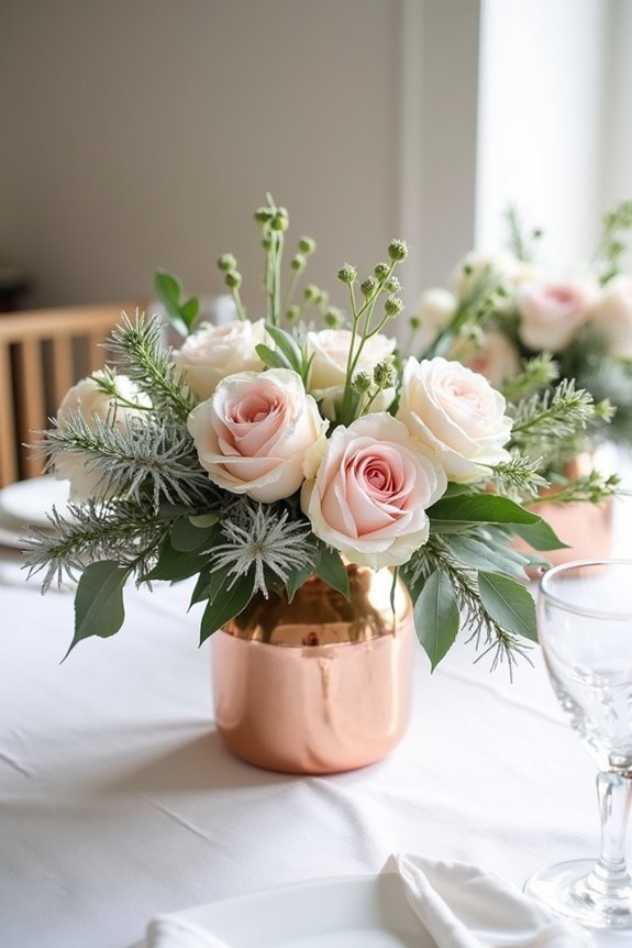 copper and blush elegance