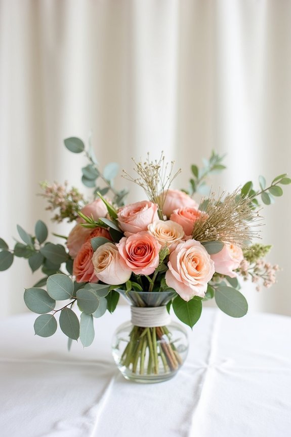 coral floral arrangement ideas