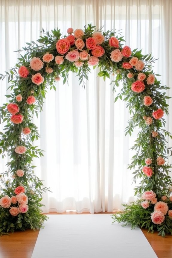 coral flowers for ceremonies