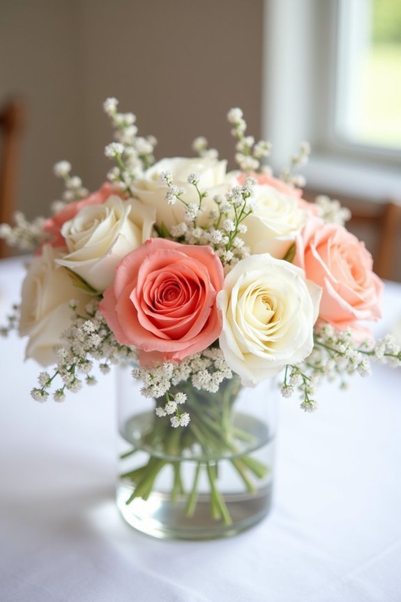 coral wedding centerpiece inspirations