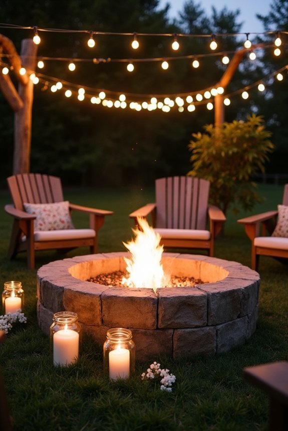 cozy outdoor evening gathering