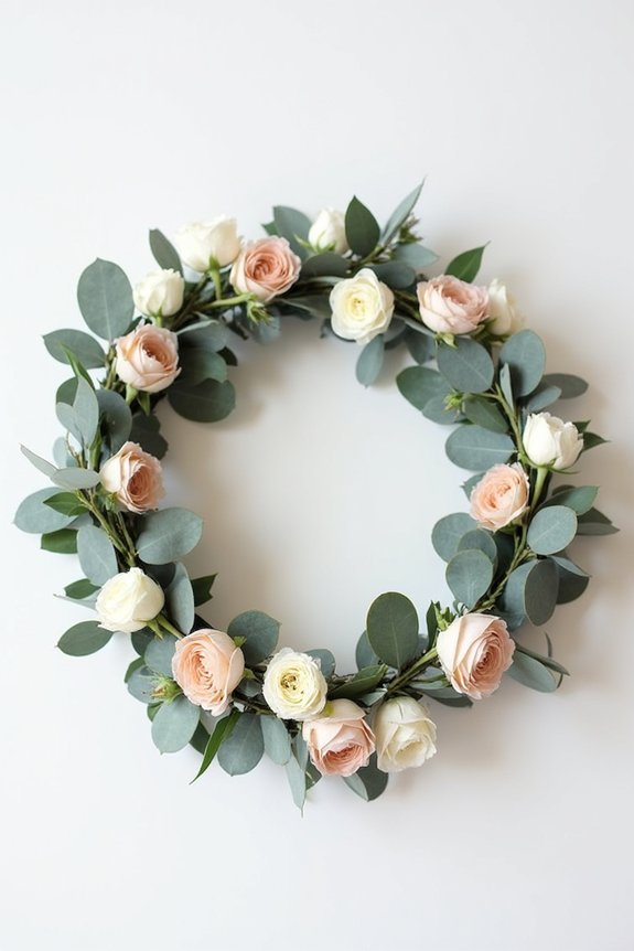 create lush floral crown