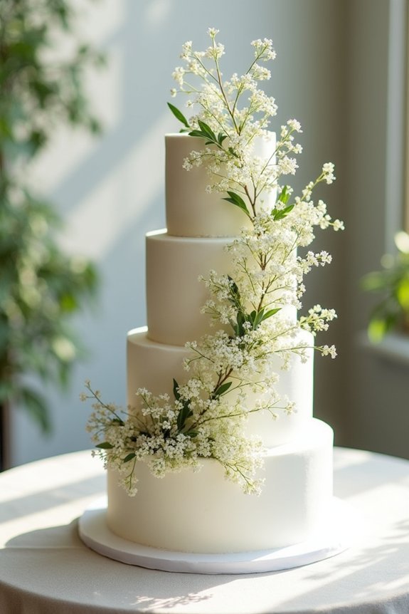 creative baby breath arrangements