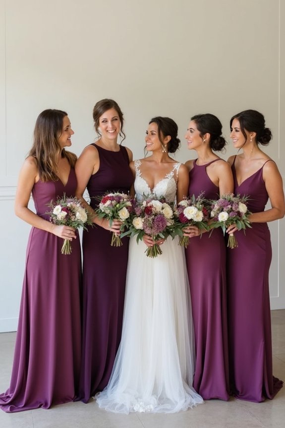 creative plum wedding styles