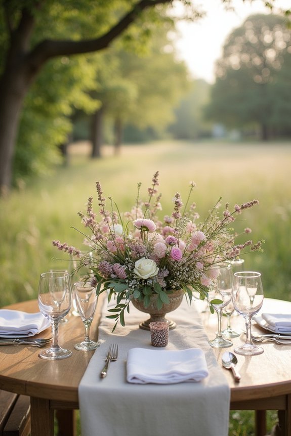 curated romantic wildflower design